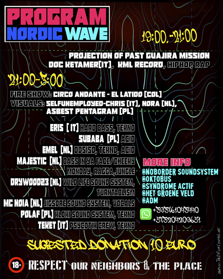 Program Nordic Wave - benefiet zaterdag 18 maart 2023