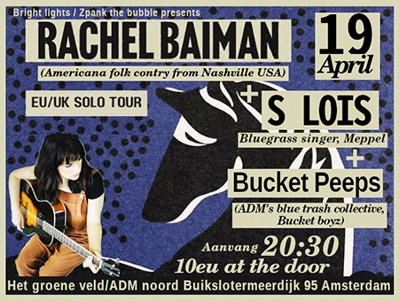 19 april 2024 Rachel Baiman, S. Lois & Bucket peeps