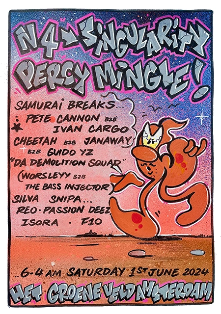 N4 x Percy Mingle x Singularity - Amsterdam Sessions III lineup
