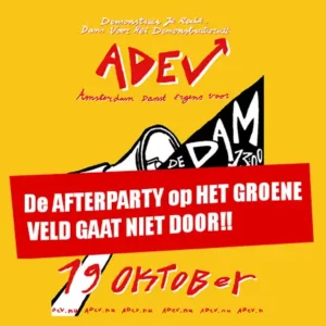 Afterparty ADEV @ Het Groene Veld is cancelled